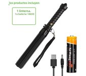 Self-defense Baseball Bat Flash Flashlight Self-Defense Mace Torch Tactical Telescopic Zoom Professional Security Supplies Light