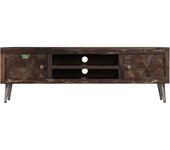 vidaXL Mueble para TV de madera maciza reciclada 140x30x45 cm, Mueble de Salon, Mueble TV, Mueble TV salon, Mesa de TV, Mueble tele