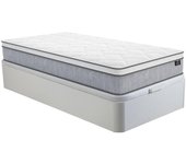 Vente-unique - Conjunto somier blanco con cajón + colchón de muelles ensacados 90 x 190 cm - SERENITE de YSMÉE