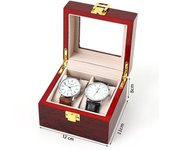 Wooden 2/3/5/6/10/12 Slots Watch Box Organizer Piano With Red Paint  Jewelry Storage Case Men Glass Top Watches Display Boxes