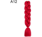 24Inch Synthetic Braiding Hair Extension Ombre Color Rainbow DIY Jumbo Hair Pink Red Blue Hairstyle for Women