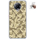 Tumundosmartphone Funda Gel Tpu para Xiaomi POCO F2 Pro diseño Sand Camuflaje Dibujos