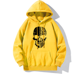 Hot Hoodie Skull Print Hoodie Men's Fashion Hip Hop Loose Hoodie Casual New Sweatshirt Pocket Fleece Harajuku Street Hoodie