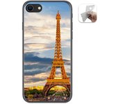 Tumundosmartphone Funda Gel Tpu para Iphone SE 2020 diseño Paris Dibujos
