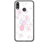 Tumundosmartphone Funda Gel Tpu para Huawei P20 Lite Diseño Flores Minimal Dibujos
