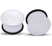 Set of 1 Pairs Single Flare Acrylic Ear Plugs Tunnel Expander Piercing Ear Gauges with O-Ring 5-20mm