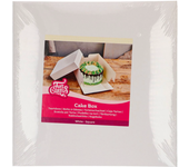 Glotomania Caja para Tarta Blanca Funcakes - 28 Cm - Fácil Montaje