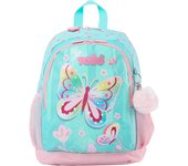 Mochila Infantil Totto España Colección Dancing Rabbit - Mariposa - Compartimiento Principal Doble Cremallera