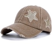 Retro Y2K Star Washed Denim Hole star Baseball cap Snapback Hats Autumn Summer fishing Hat Men Women Caps Casquette hats Gorras