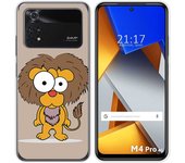 Funda Silicona para Xiaomi POCO M4 Pro 4G diseño Leon Dibujos