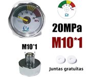 Manometer Pressure Gauge Mini Micro 25mm/1inch Gage Compressed Air Hand Pump Diving HPA Regulator M8*1 M10*1 1/8NPT 1/8BSPP