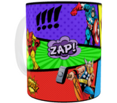Taza Marvel Comics Cerámica – Superhéroes Clásicos | Spiderman, Iron Man y más Stamina