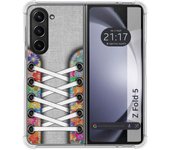Funda Silicona Antigolpes para Samsung Galaxy Z Fold 5 5G diseño Zapatillas 04 Dibujos