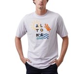 Camiseta Hombre Altonadock Malva Estampado Verano