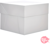 Caja para Tarta Blanca Glotomania - 40 X 30 Cm - Resistente