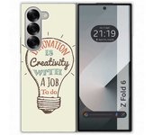 Tumundosmartphone Funda Carcasa Dura para Samsung Galaxy Z Fold 6 5G diseño Creativity Dibujos