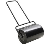 Outsunny Rodillo para Césped Ancho 58cm Ø32cm Rodillo de Césped de 38L Relleno de Arena o Agua con Mango en U para Jardín Granja Negro