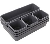 Organizador Ajustable De Cajones 8 Piezas Set Cajas De Almacenamiento Para Maquillaje Cosméticos Joyería Y Cocina Armario De Baño