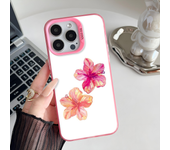 Epc Beauty Hibiscus Flower Phone Case IMD Phone Case For IPhone 16 15 14 13 12 11 Pro Max Plus Color Silver Cover