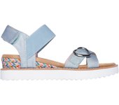 Skechers 303032L_LTDN Sandalias de cuña para niña azules en textil 80308