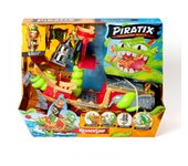 Magic Box - Barco del Kraken de Piratix Shark Treasure, incluye 2 piratix exclusivos, 1 moneda exclusiva, 2 accesorios y 6 monedas gold