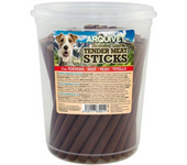 Arquivet Snacks en Forma de BARRITAS TIERNAS 500gr. Deliciosas y suaves Barritas Arquivet de pollo, salmón o ternera, elige su sabor preferido. Utilízalas como premio, bienvenida o recompensa.