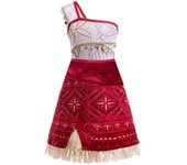 New Movie Moana Girl Dress Halloween Party Costume Princess Fancy Clothes Children Vaiana Outfit Dress