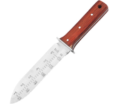 Professional Hori Garden Knife with Leather Sheath, Protective Handguard, Garden Tools Spatula for Weeding, Digging, Cutting