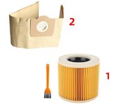 For Karcher WD3 MV3 WD3200 WD3300 A2204 A2656 Dust Bags for Rowenta RB88 RU100 RU101Filter Vacuum Cleaner Paper Bags parts