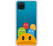 Funda compatible con Samsung Galaxy A12 4G/ 5G - M12 4G - Comecocos y Fantasmas de Frente