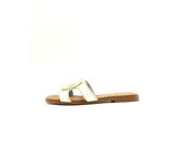 OH! MY SANDALS Zueco Pala Aplique Dorado OH! MY SANDALS Mujer Blanco  (Mod: 5565)