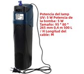 SUNSUN JUP series Aquarium UV lamp Sterilizer Submersible Filter bomb Filtration pump Fish Tank Remove Algae Deodorize