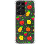Tumundosmartphone Funda Silicona Antigolpes para Samsung Galaxy S21 Ultra 5G diseño Frutas 01 Dibujos