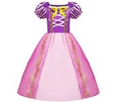 Girls Rapunzel Princess Dress Children Fancy Cosplay Tangled Costume Set Halloween Carnival Birthday Party Gown Outfit Clothes