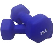 CANNON Juego Pesas Neopreno  de 2 a 4 Kg Set de Mancuernas de gimnasio para musculación