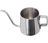 Cafetera colgante de acero inoxidable de 350 ml con pico de cuello de cisne para interior y exterior