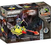 Playmobil Dino Rise 70930 Carro de mina con cañones y figura Milow