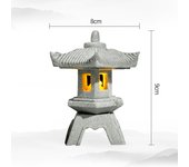 Mini Pagoda Lantern Light Garden Statue Micro Landscape Fish Tank Zen Yard Aquarium Bonsai Zen Garden Home Outdoor Decorations