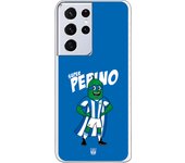 Funda original compatible con Samsung Galaxy S21 Ultra - S30 Ultra - Leganes Super Pepino Fondo Azul