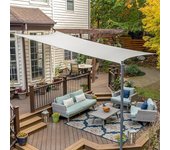 Toldo para exterior portátil Coolaroo con protección del 85% UV. 3.9m x 2.1m. Incluye kit de montaje
