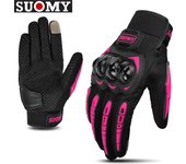 Suomy Lady Pink Motorcycle Gloves Summer Women Breathable Motocross Racing Gloves Motorbike Bicycle Cycling Moto Gloves Female