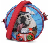 Karactermania Krazymals Bulldog Bolso Redondo, Azul