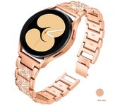 Diamond strap for Samsung Galaxy Watch 7/FE/6/4/Classic/5/pro 45mm 40mm 44mm Metal 20mm 22mm link Bracelet huawei gt 4-3-2 band