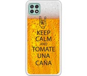 Funda original compatible con Samsung Galaxy A22 5G - Keep calm and tomate una caña