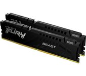 Memoria ram ddr5 32gb 2x16gb kingston - 5200 mhz - pc5 - 41600 - fury beast - cl36 - 1.25v