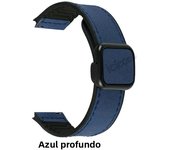 Correa de cuero con hebilla magnética, banda de silicona de 22mm para Samsung Watch Galaxy 6 5 Pro4,Huawei GT2 y Amazfit Vintage