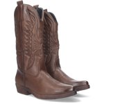 Davinia Shoes Bota de Tacon para Mujer, Comodos, con Bordado, estilo Cowboy Shoes&Blues.es C19004-4-Marron