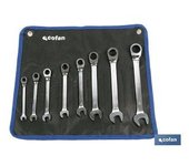 Cofan Set 8 Llaves De Carraca Mixta - Alta Calidad