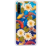Funda original compatible con Xiaomi Redmi Note 8 - Patron peces y flores