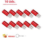 JASTER 10 PCS LOT Memory Stick 128GB Key Chain USB Flash Drive 64GB For Laptop Pen Drive 32GB Plastic Mini Creative Gift 16GB